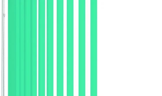 Leichtes verstellen der Vertikal-Jalousie durch Schnur/ Kette